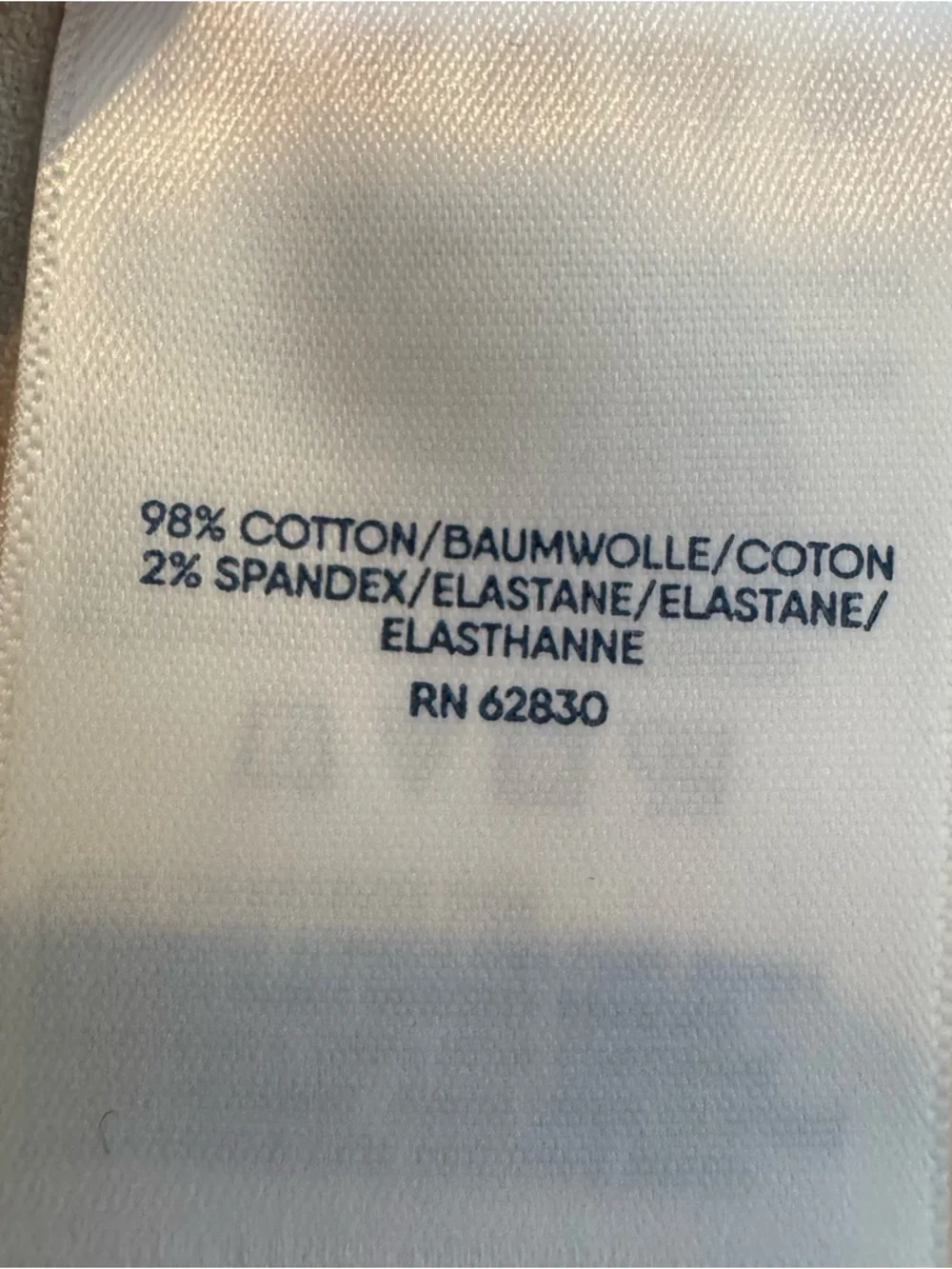 Lands’ End cream Corduroy Pants Petite 12 Stretch Straight Leg Classic - Picture 11 of 11